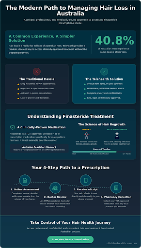 Infographic guide for Finasteride Prescription Online Australia
