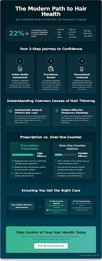 Infographic guide for Online Doctor for Hair Loss Treatment